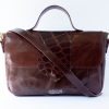 Brown sustainable leather bag